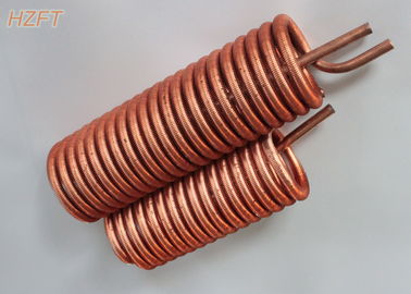 Tiết kiệm năng lượng Bộ trao đổi nhiệt cuộn dây đồng có vỏ bọc cho bộ làm mát quy trình Độ dày của tường 0,75MM